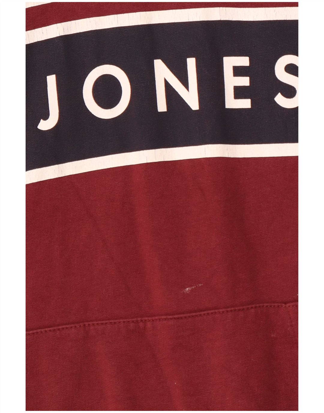 JACK & JONES Hanocă grafică pentru bărbați din bumbac mediu burgundă