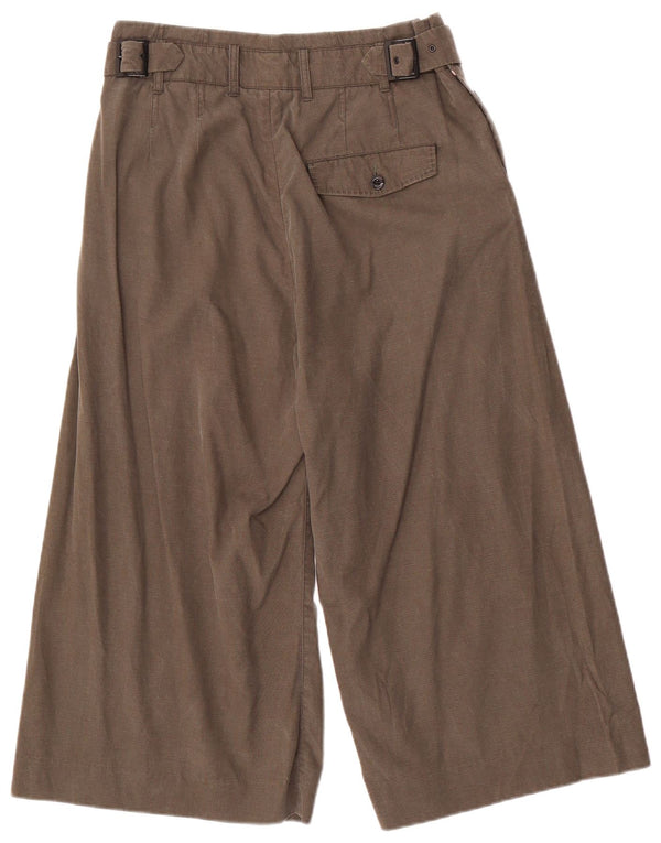 Pantaloni capri cu picioare late G-Star pentru femei cu talie înaltă L29 L20 kaki Lyocell