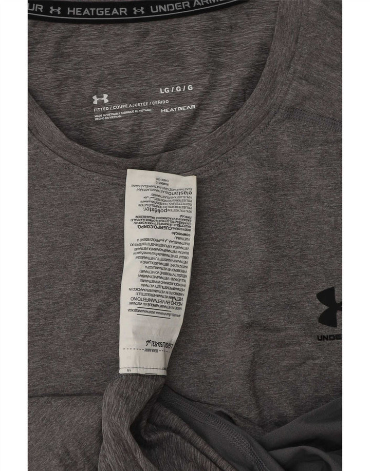 Tricou Under Armour pentru bărbați Heat Gear Top mare poliester gri