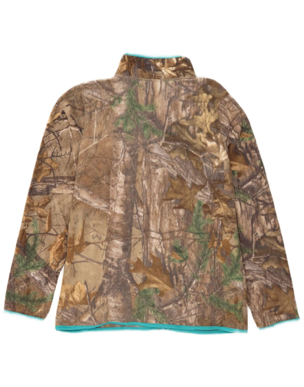 Jachetă polar pentru femei REALTREE US 4/6 Small Brown Colorblock