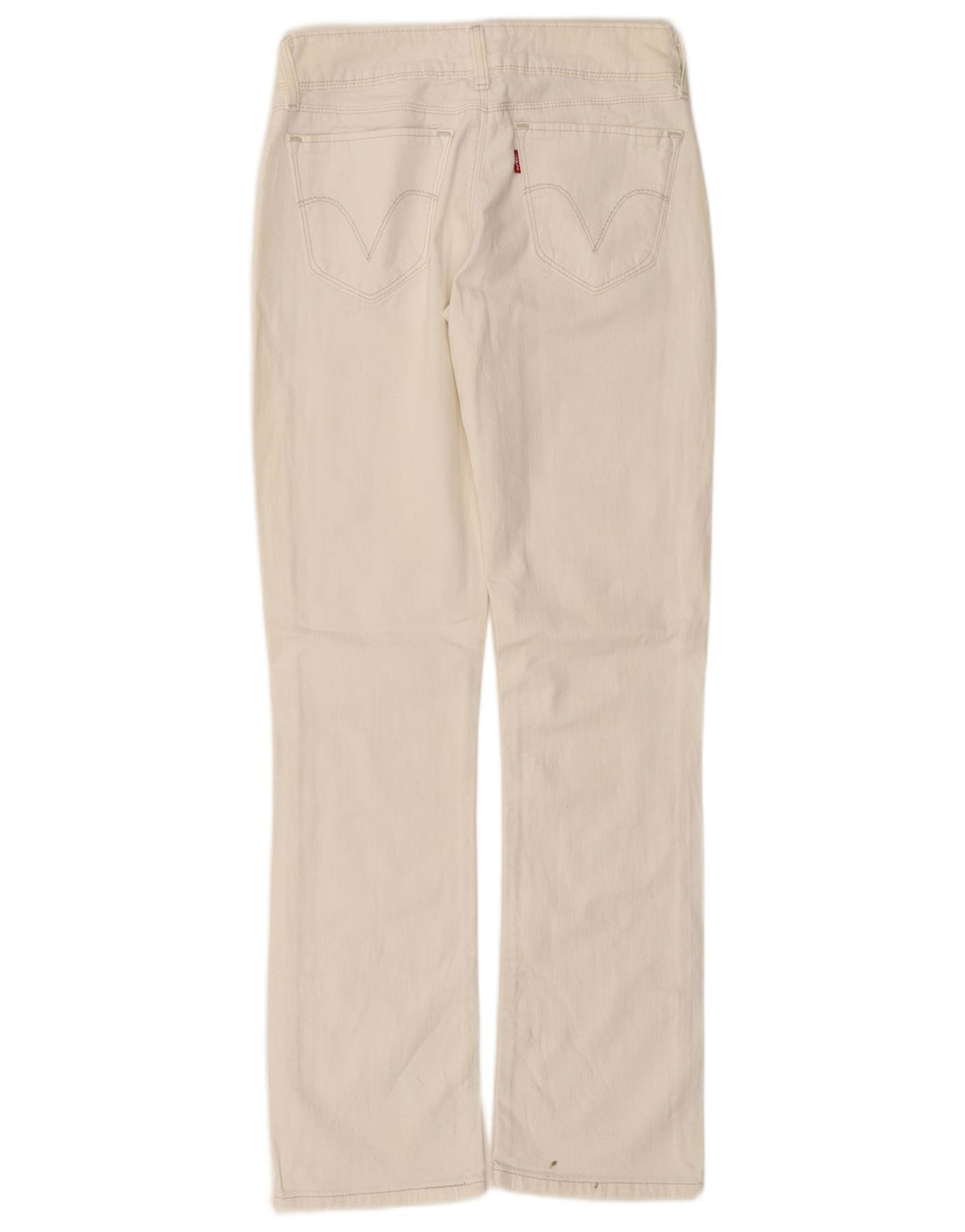 Blugi drepti cu talie joasă de la Levi's 470 W32 L32 alb catifelat