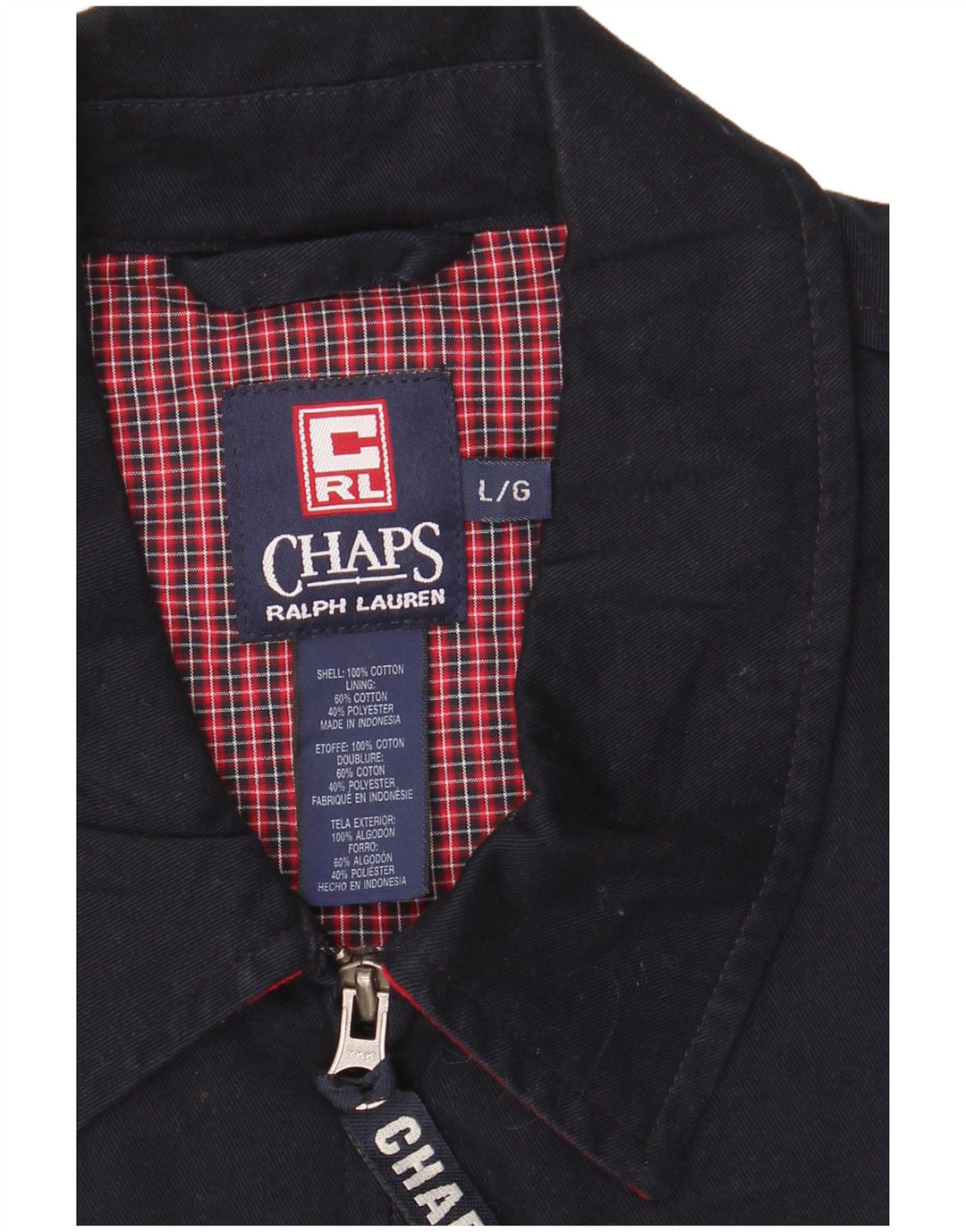 Jachetă Bomber pentru bărbați Chaps UK 40, mare, albastru, bumbac