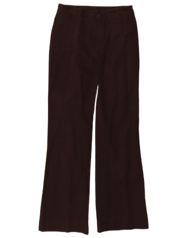 Pantaloni casual pentru femei Massimo Dutti Bootcut EU 36 XS W26 L31 maro bumbac