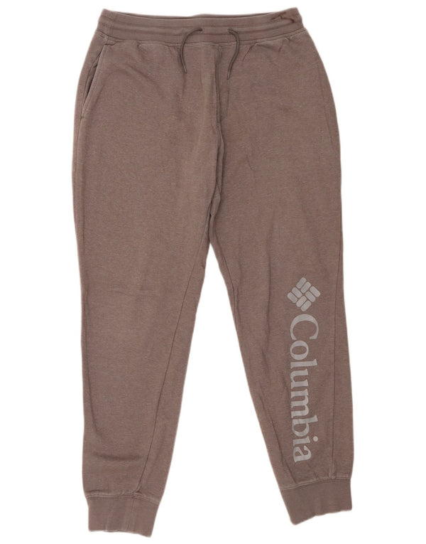 Columbia Pantaloni de trening grafic pentru femei Joggeri UK 14 Bumbac gri mediu