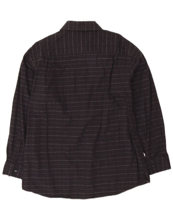 Cămașă pentru bărbați CALVIN KLEIN Mărimea 17 XL Bumbac cu dungi negre