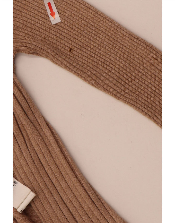 Pulover cardigan asimetric pentru femei Marks & Spencer UK 12 maro mediu