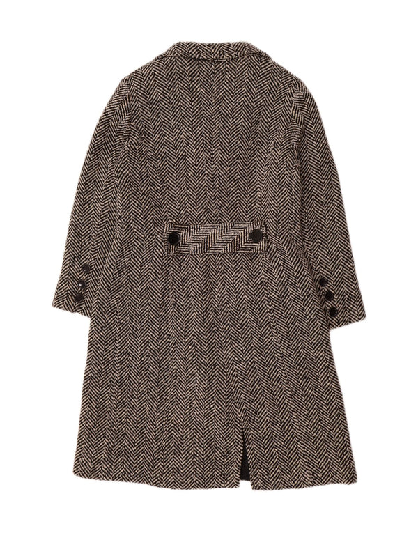 MIRELLA MORI pardesiu supradimensionat pentru femei UK 18 XL din lână neagră în spinare