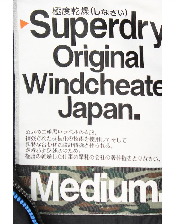 SUPERDRY Jachetă Windbreaker cu grafică pentru femei UK 14 Medium Black