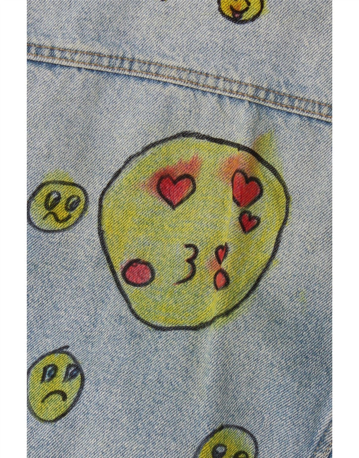 Jachetă Denim Grafică Zara Fete 8-9 Ani Albastru