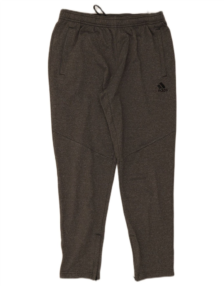 Pantaloni de trening pentru bărbați Adidas, gri mediu, poliester