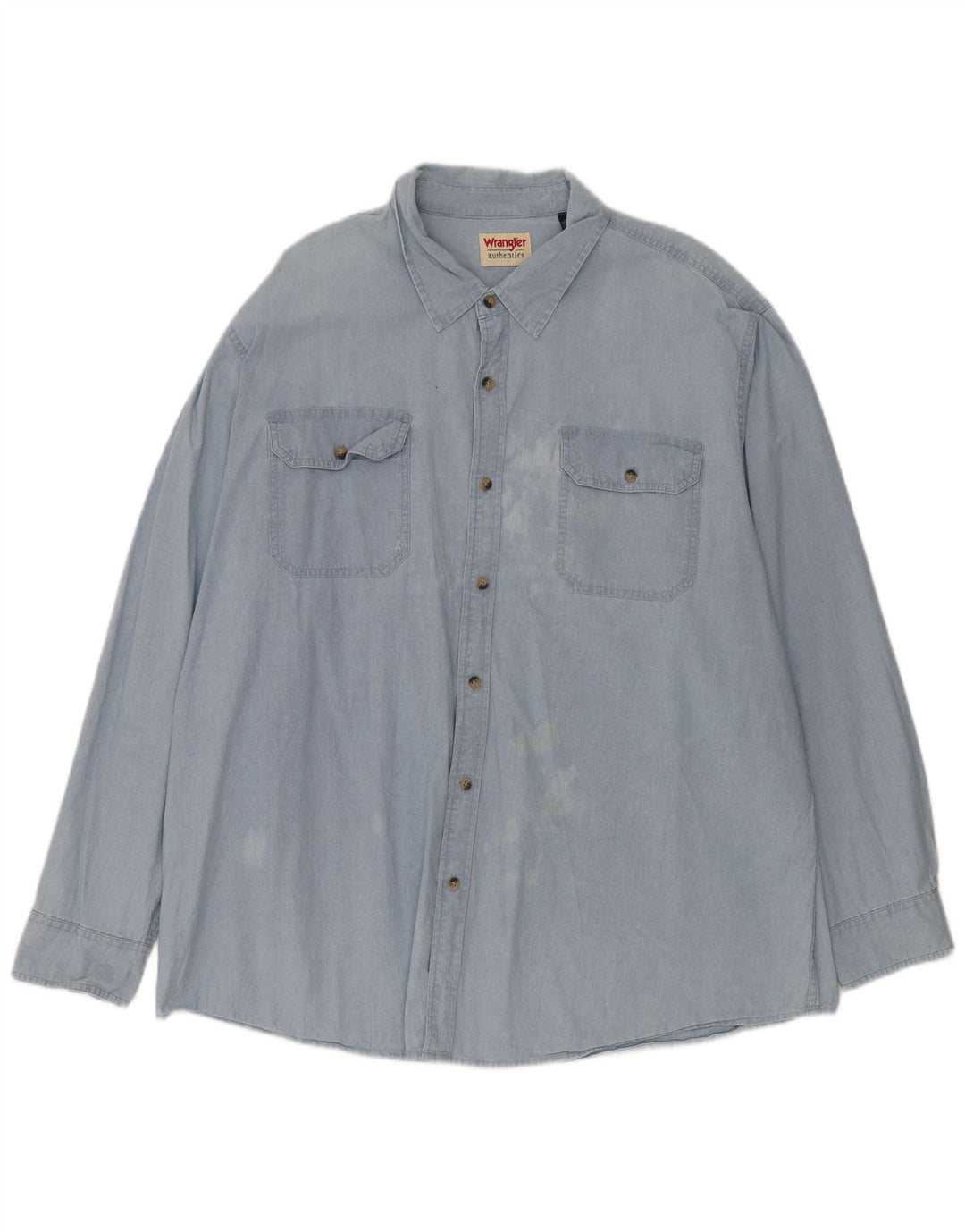 Cămașă pentru bărbați Wrangler 2XL, bumbac albastru