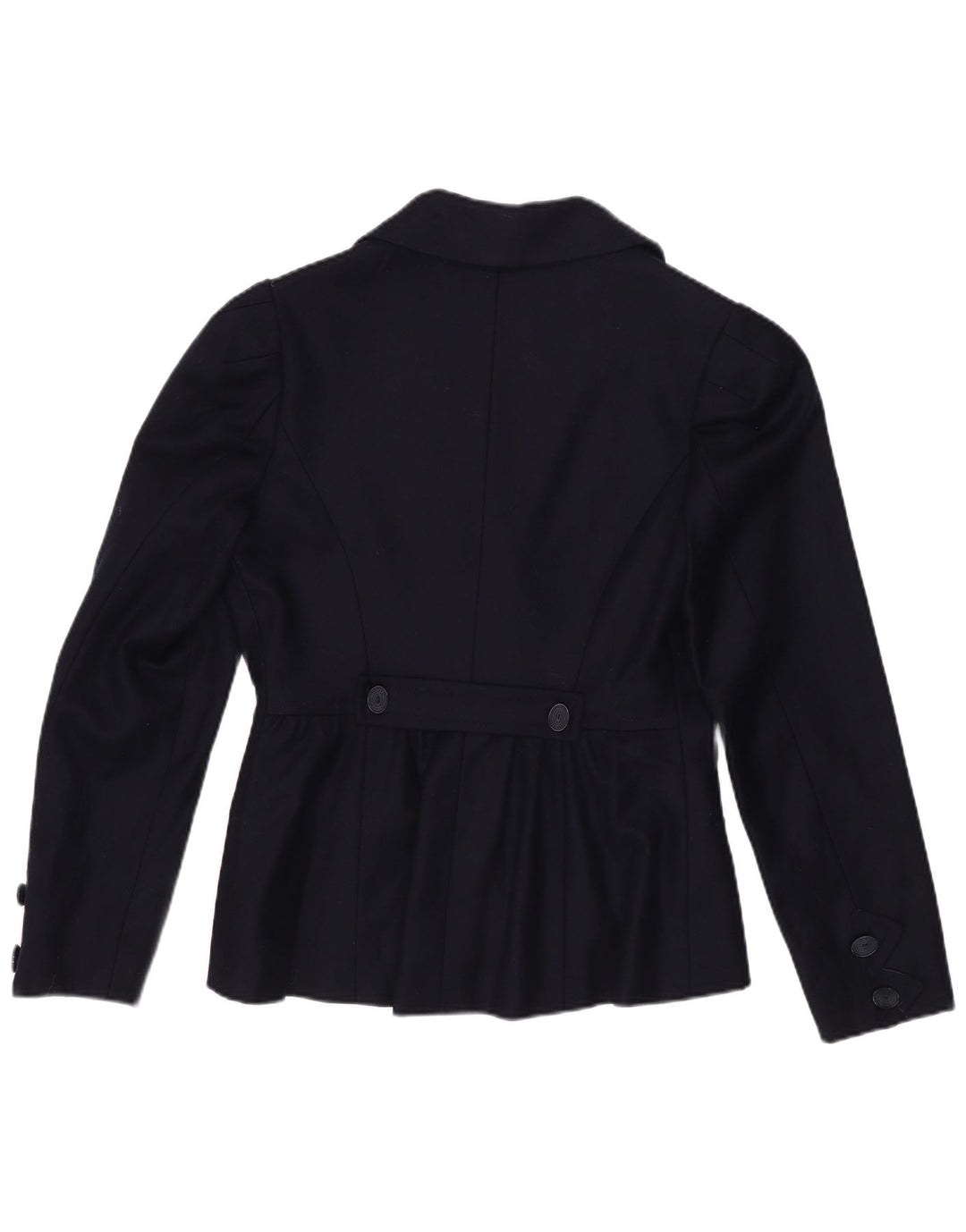 Jachetă vintage pentru femei cu 3 nasturi, UK 4 XS, bleumarin