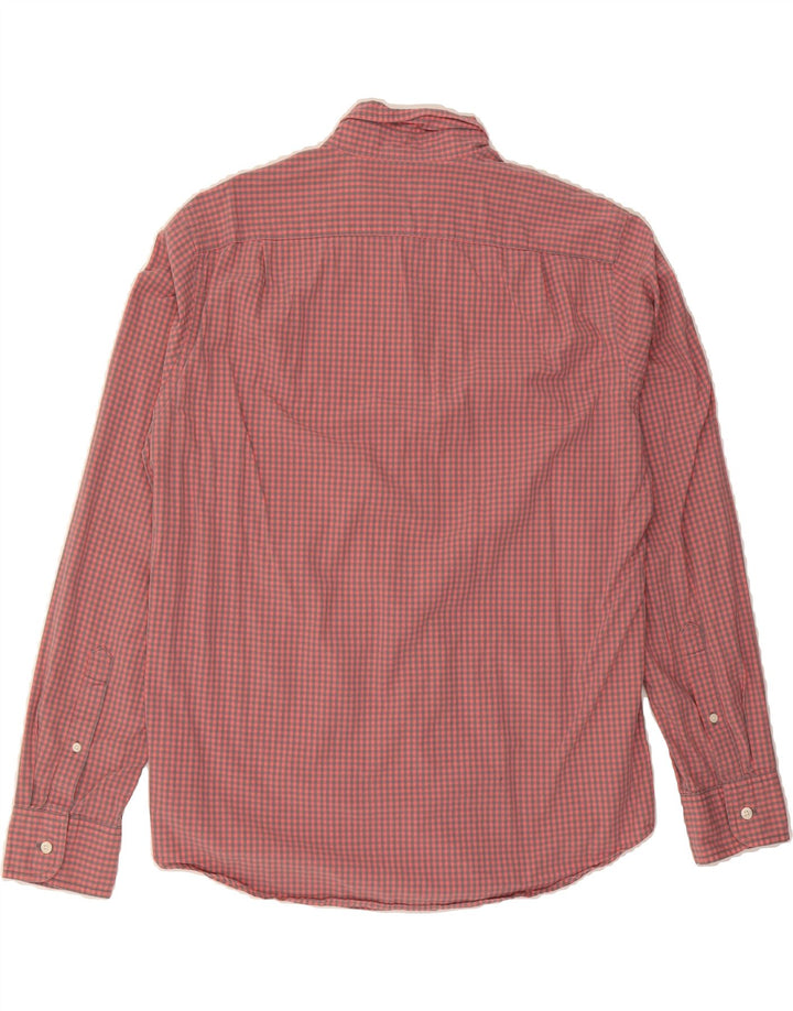 J. CREW Mens Slim Fit Shirt Large Red Gingham Cotton Vintage J. Crew and Second-Hand J. Crew from Messina Hembry 