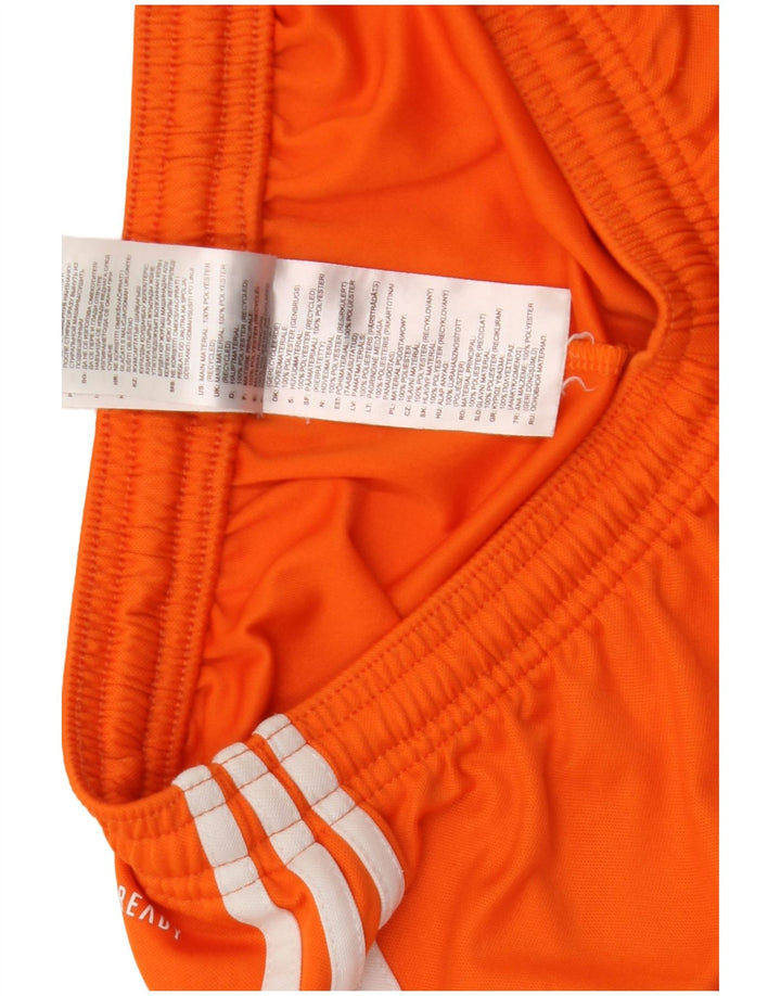 Pantaloni scurți sport Aeroready Adidas pentru bărbați, poliester portocaliu mic