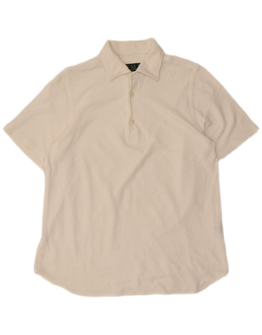 Cămașă polo Fred Perry pentru bărbați, bumbac alb mediu