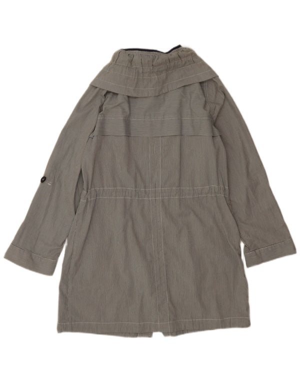 Trench supradimensionat pentru femei Marks & Spencer UK 10, gri mic, cu dungi