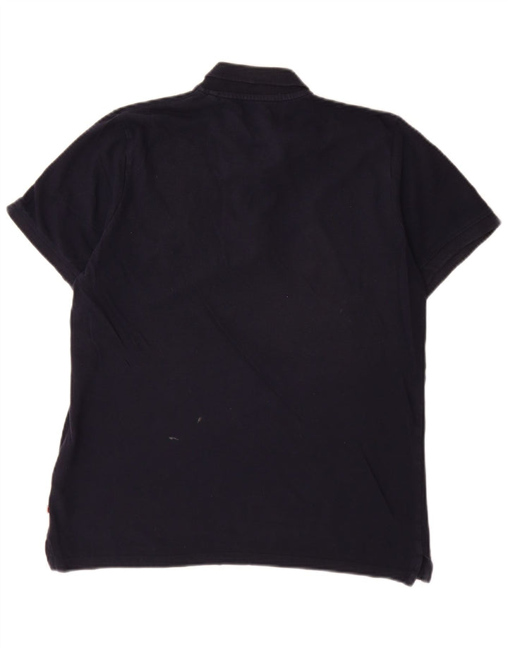 Tricou polo Jack & Jones pentru bărbați, bumbac, albastru bleumarin