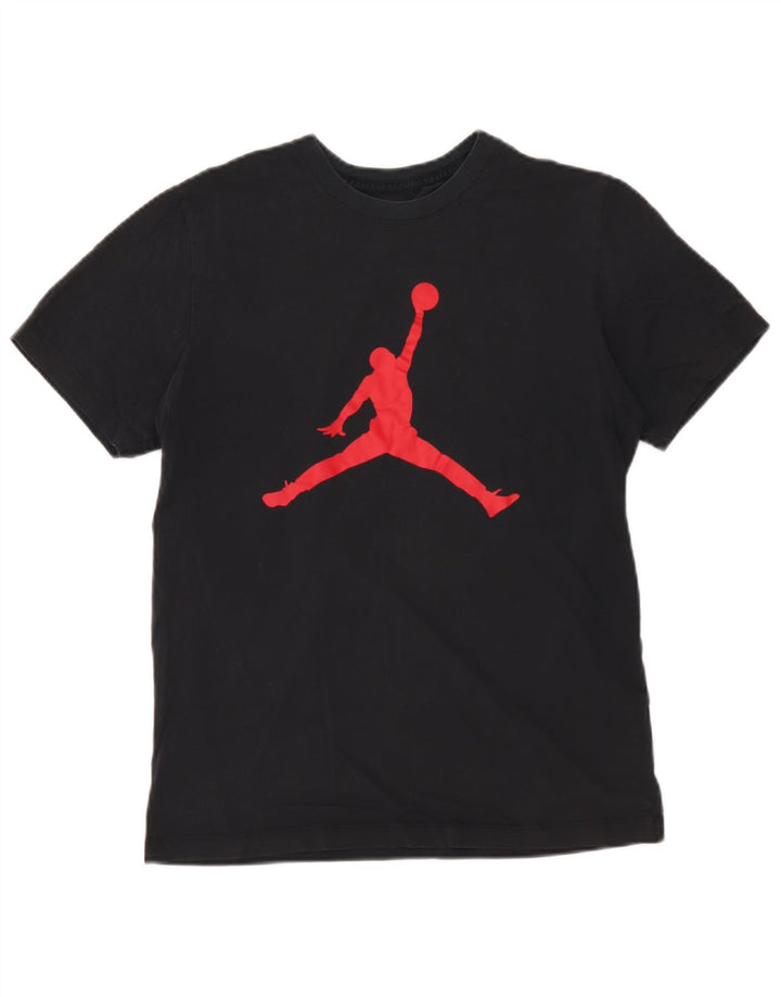 Tricou grafic Jordan pentru bărbați Top mic bumbac negru
