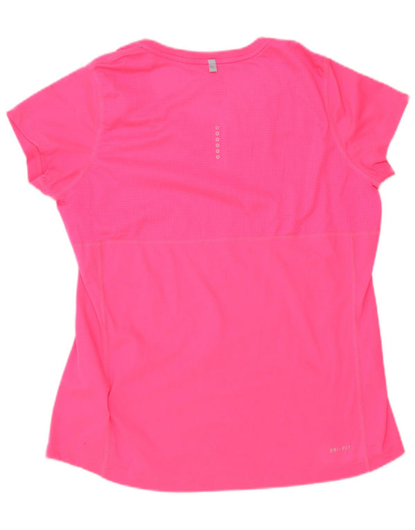 Tricou Nike Dri Fit pentru femei Top UK 14 Poliester roz mare