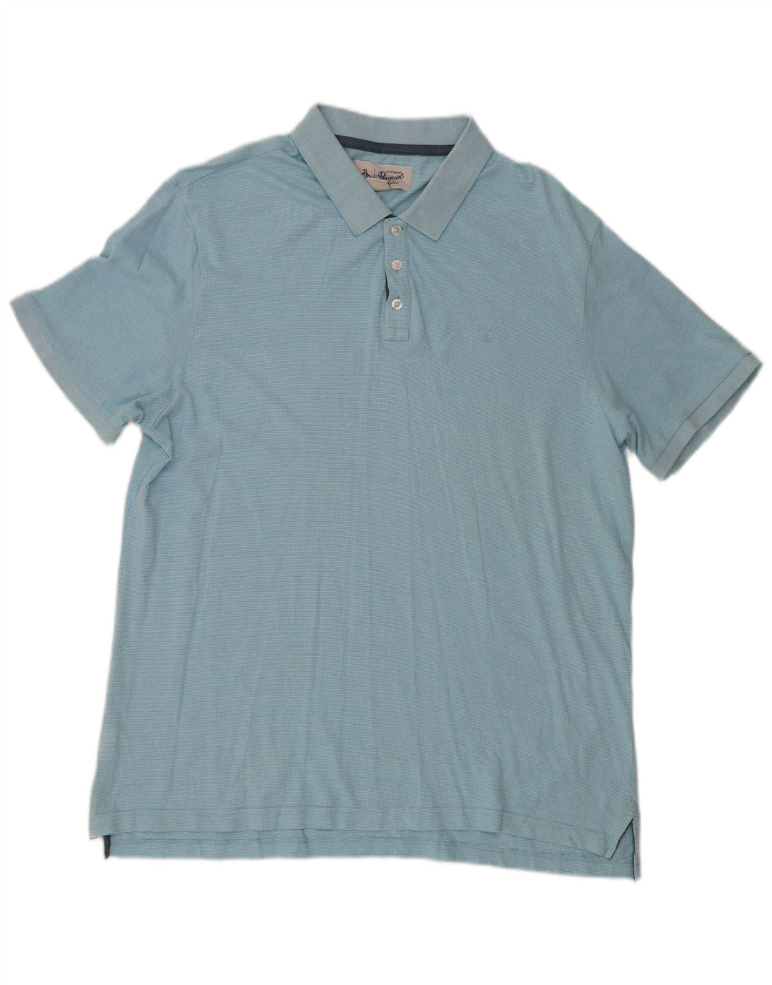 Tricou polo pentru bărbați Penguin 2XL, bumbac albastru
