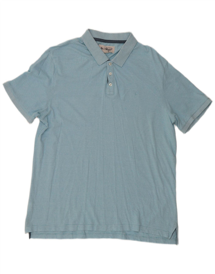 Tricou polo pentru bărbați Penguin 2XL, bumbac albastru