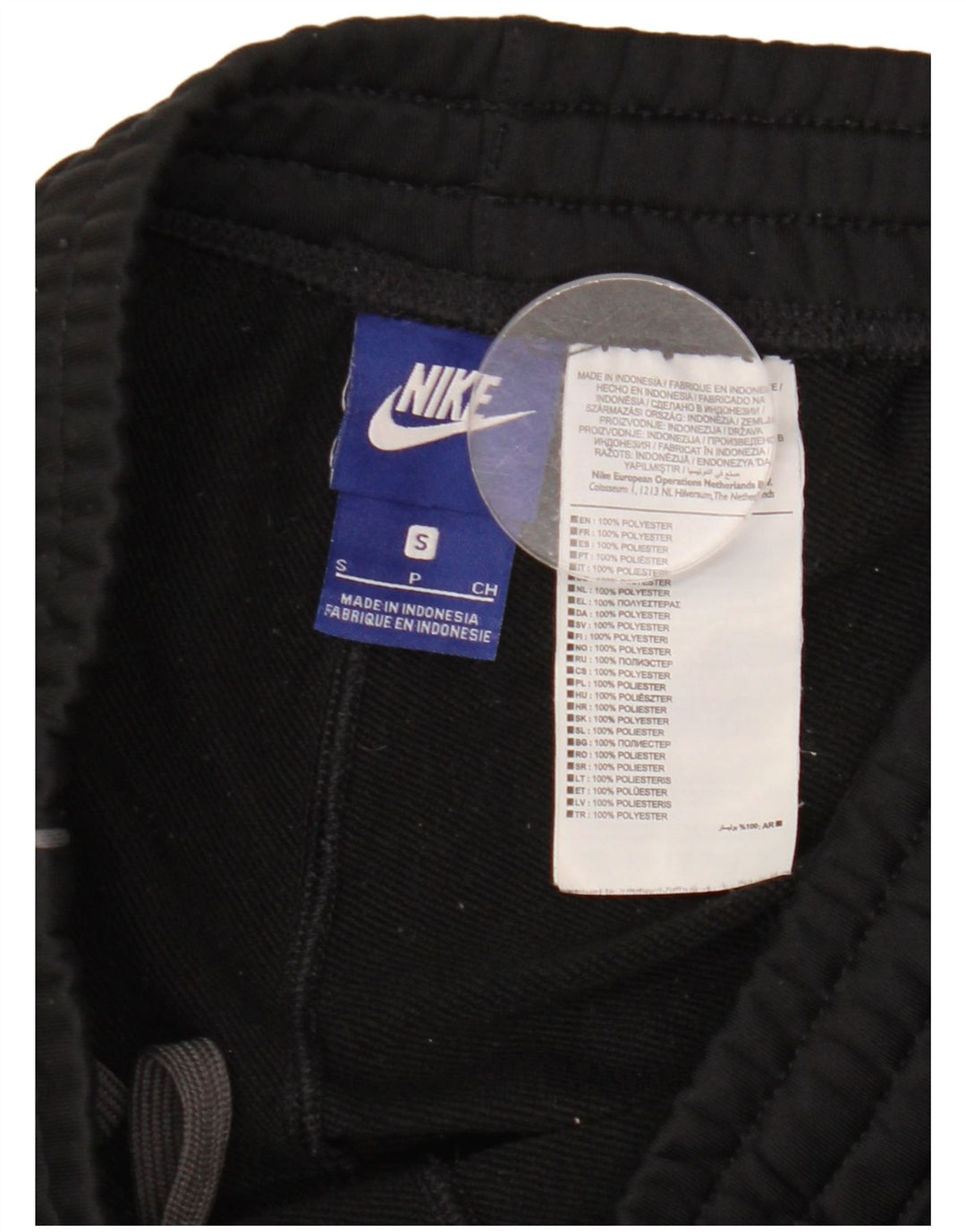 Pantaloni de trening Nike pentru bărbați, poliester negru mic