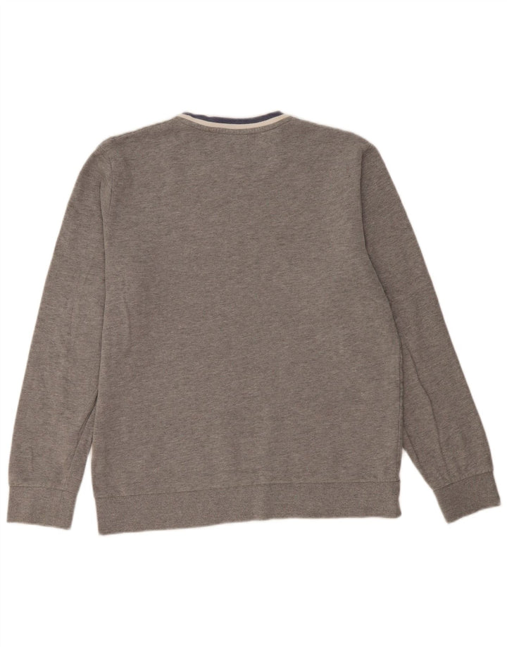 Jack & Jones Pulover pentru bărbați din bumbac mare, gri