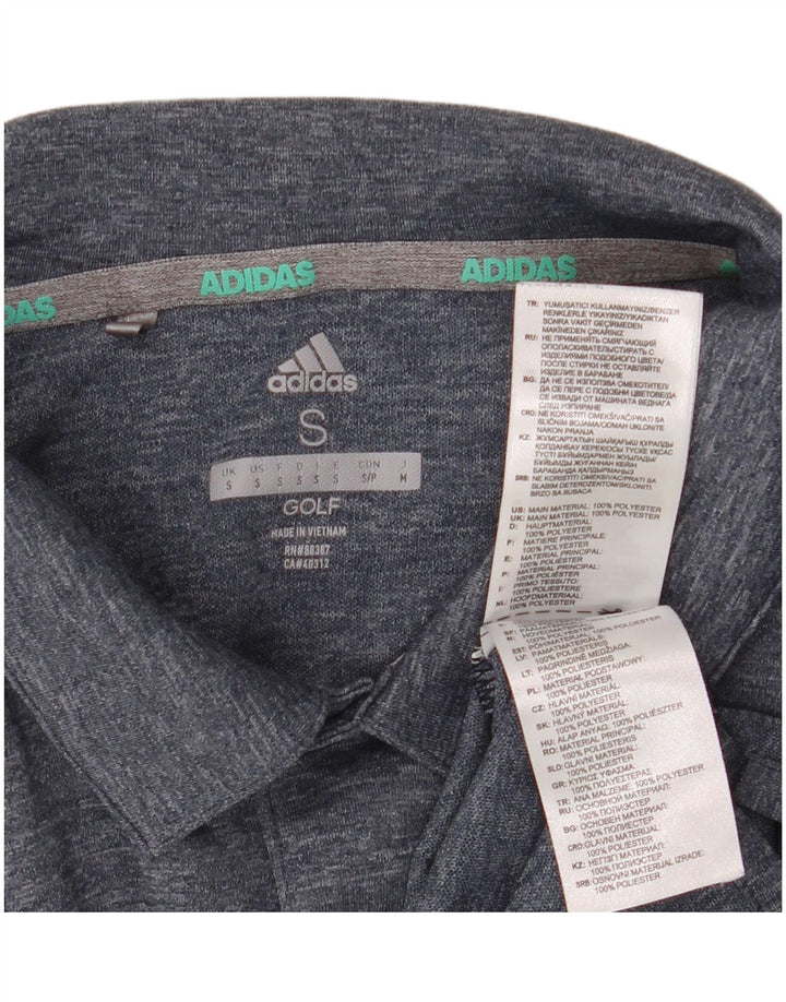 Tricou Polo Golf pentru bărbați Adidas Mic, albastru, poliester