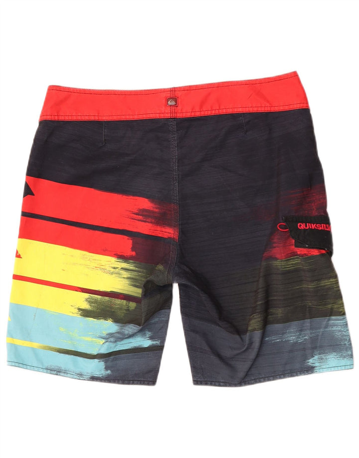 Pantaloni scurți de înot grafic Quiksilver pentru bărbați, medii, multicolori, în dungi