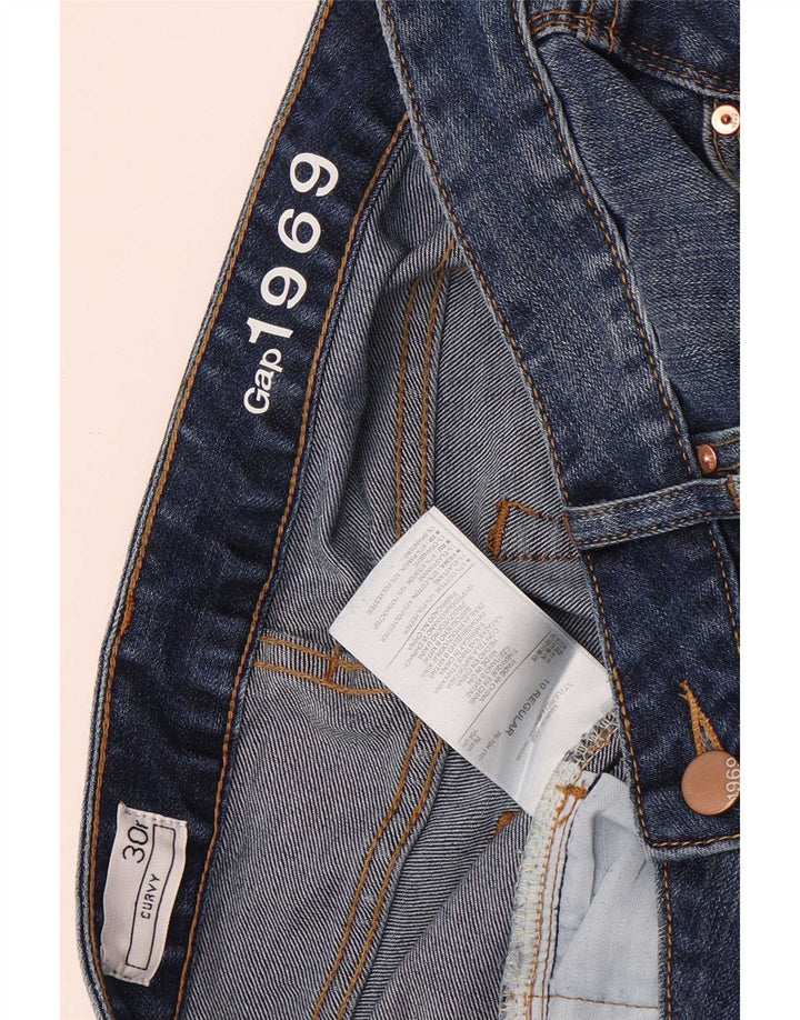 Blugi Gap pentru damă, cu curbate, cu bootcut US 10 Large W30 L33 Blue Bumbac