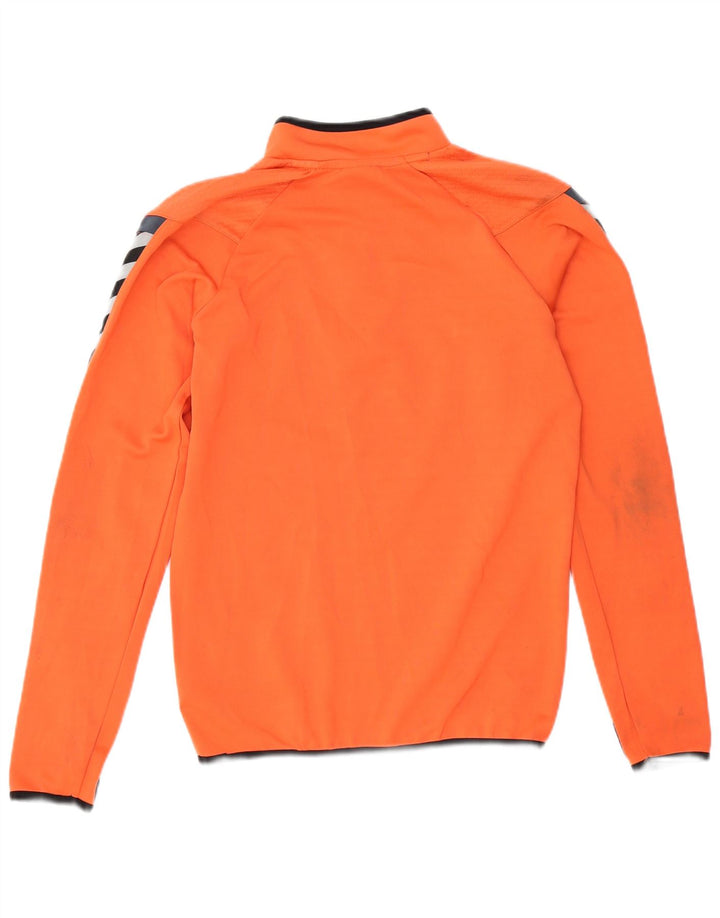 Trening cu pulover grafic Hummel pentru băieți Top 15-16 ani portocaliu colorblock