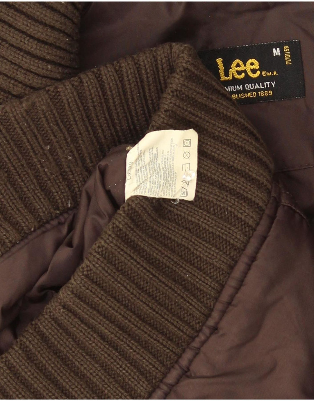 Lee Bomber Jacket pentru bărbați UK 38 Medium Brown Poliamidă
