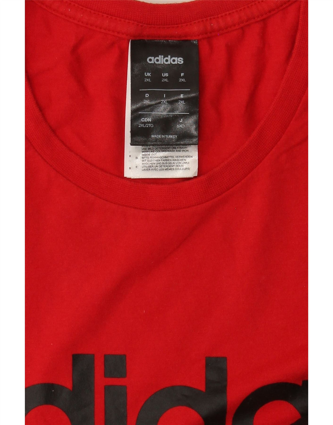 Tricou grafic Adidas pentru bărbați Top 2XL bumbac roșu