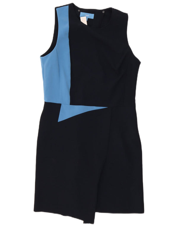 Următorul Rochie teacă fără mâneci pentru femei UK 14 mare bleumarin Colorblock