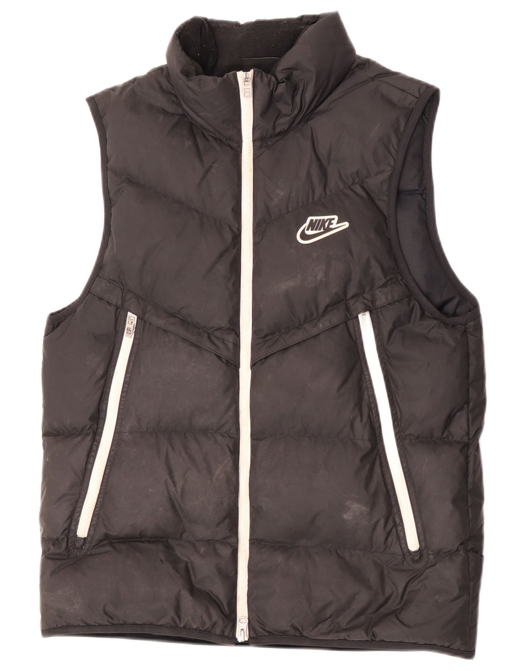 Gilet căptușit pentru bărbați Nike UK 38 Medium Black Poliester