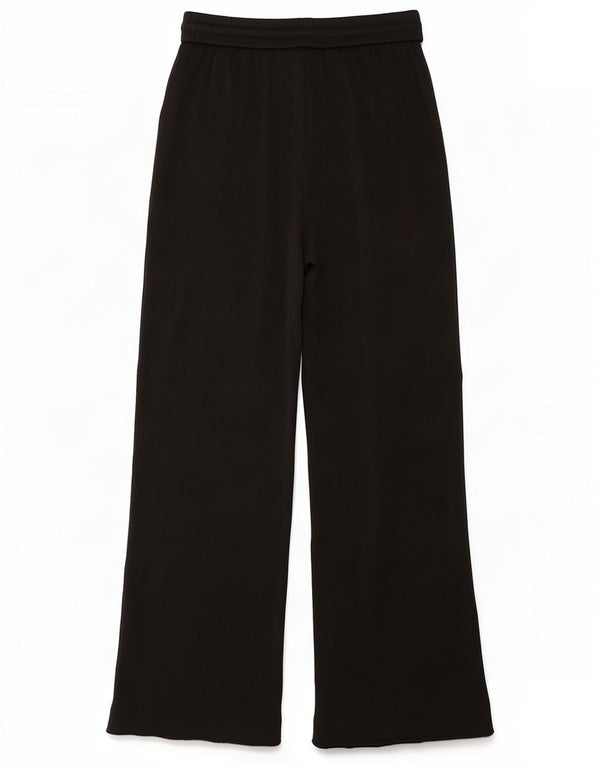 Pantaloni largi pentru femei cu talie înaltă Zara UK 12 Medium L28 L31 Negru