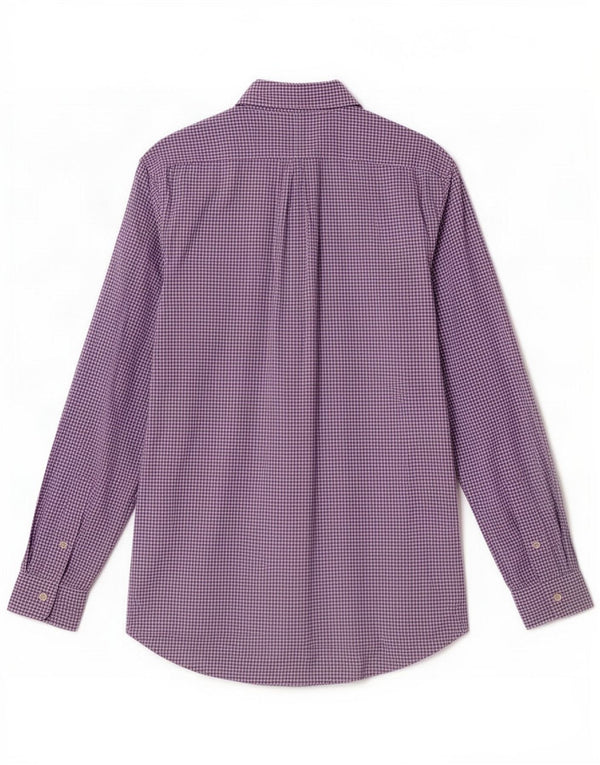 Cămașă Polo Ralph Lauren pentru bărbați, din bumbac vichy violet mediu