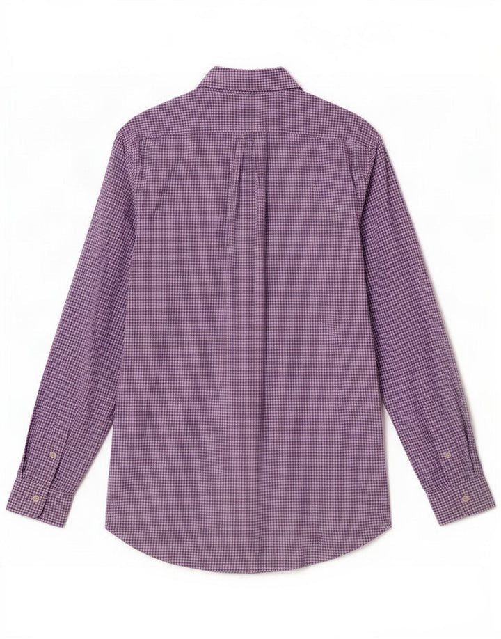 Cămașă Polo Ralph Lauren pentru bărbați, din bumbac vichy violet mediu