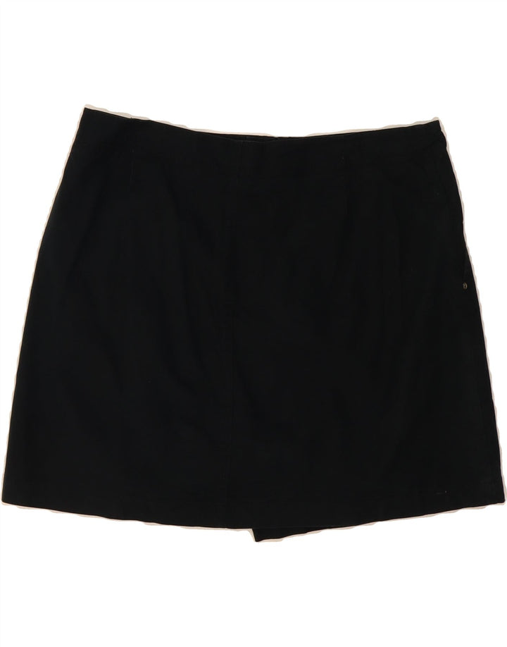 DOCKERS Womens Favorite Fit Skort US 12 Large  Black Cotton Vintage Dockers and Second-Hand Dockers from Messina Hembry 