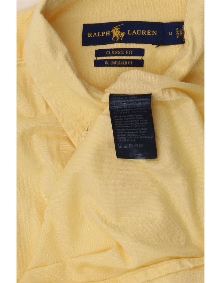 Cămașă pentru bărbați Ralph Lauren, de culoare clasică, din bumbac galben mediu