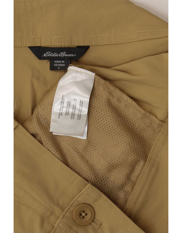 Pantaloni scurti cargo pentru femei Eddie Bauer US 4 Small W30 Nylon bej