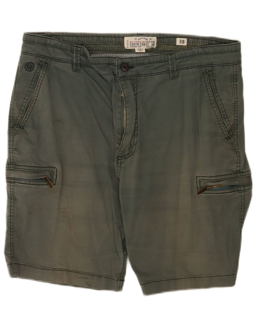 Pantaloni scurți pentru bărbați Fat Face Regular Cargo W38 XL, bumbac verde