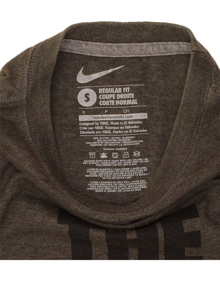 NIKE Mens Regular Fit Graphic T-Shirt Top Small Grey Cotton Vintage Nike and Second-Hand Nike from Messina Hembry 