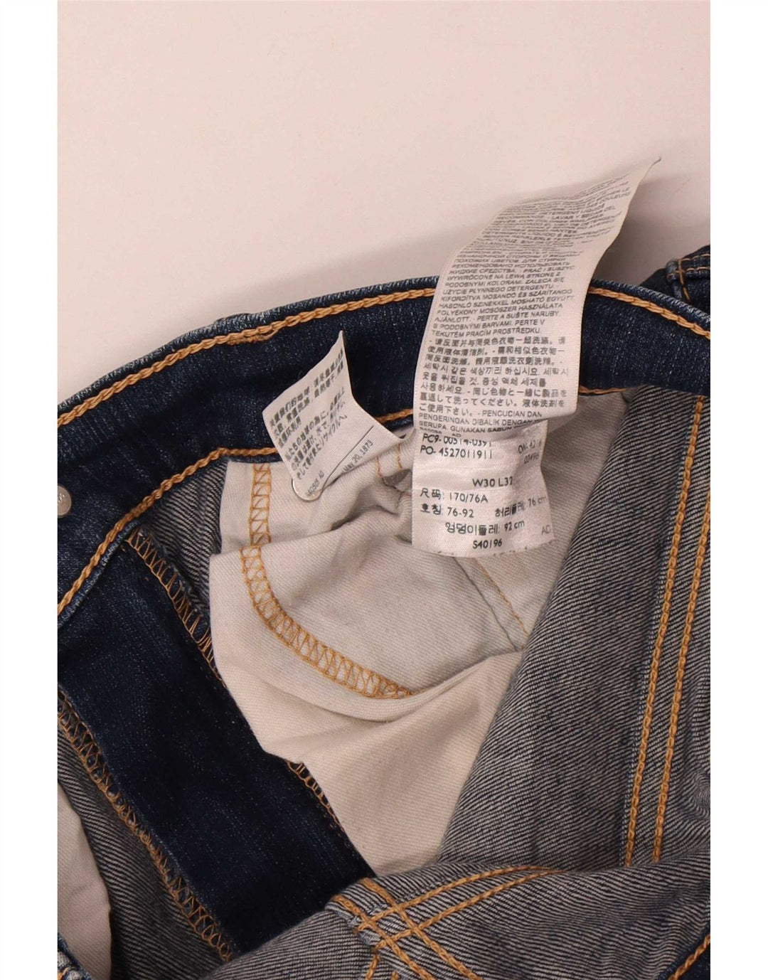 Blugi drepti pentru bărbați Levi's 514 W30 L32 bumbac bleumarin