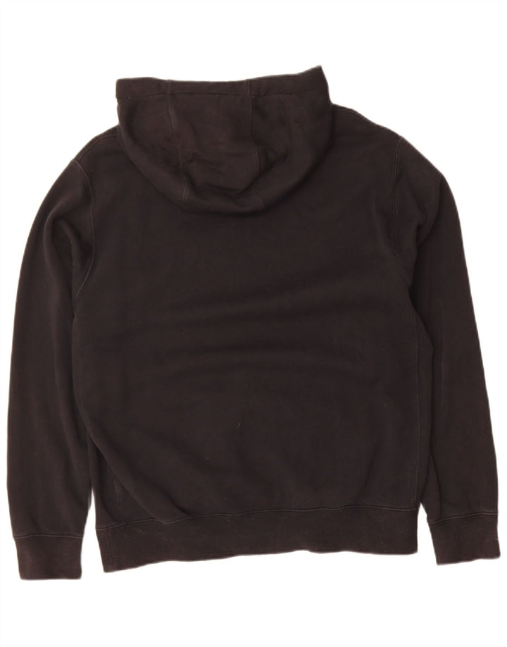 NIKE Mens Hoodie Jumper Medium Black Cotton