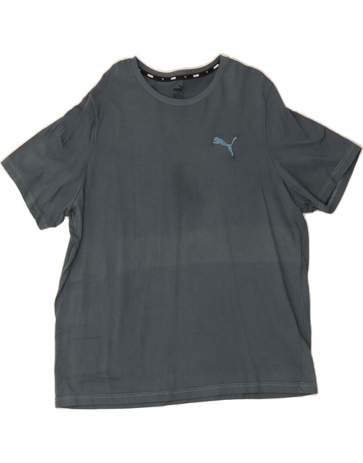 PUMA Mens T-Shirt Top 2XL Grey Cotton Vintage Puma and Second-Hand Puma from Messina Hembry 