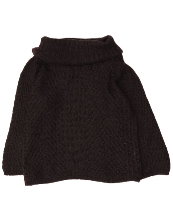 Pulover pentru femei Armani Jeans, cu mâneci 3/4, cu gât rulat, UK 14, mare, negru