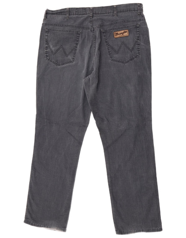 Blugi drepte stretch pentru bărbați Wrangler Texas W40 L32 bumbac gri
