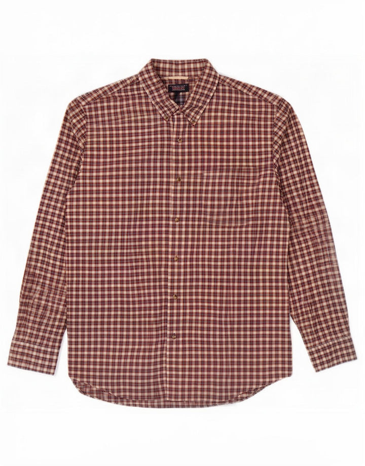 Cămașă pentru bărbați Chaps 2XL, bumbac cu carouri roșii