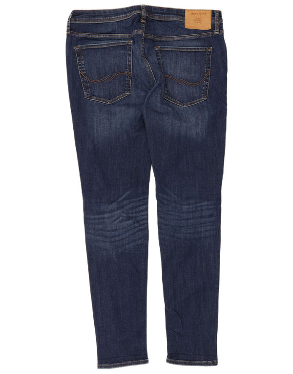 Blugi pentru bărbați Jack & Jones Tom skinny W36 L32 bumbac bleumarin
